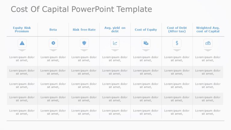 Cost Of Capital 02 PowerPoint Template & Google Slides Theme