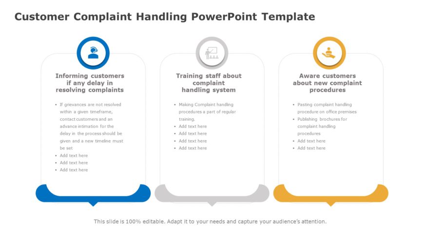 Customer Complaint Handling 03 PowerPoint Template