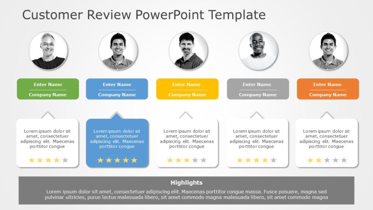 Customer Review 01 PowerPoint Template & Google Slides Theme