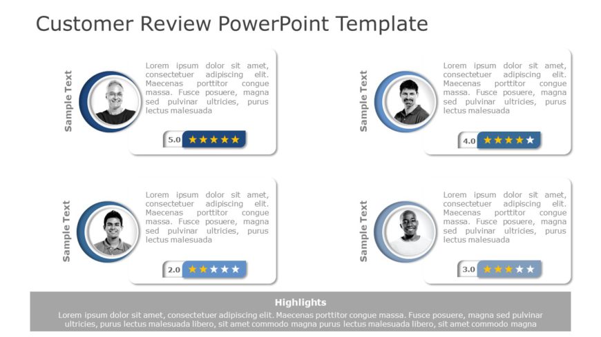 Customer Review 05 PowerPoint Template