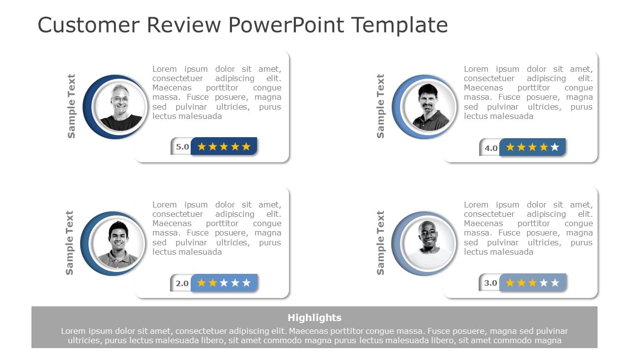 Customer Review 05 PowerPoint Template & Google Slides Theme
