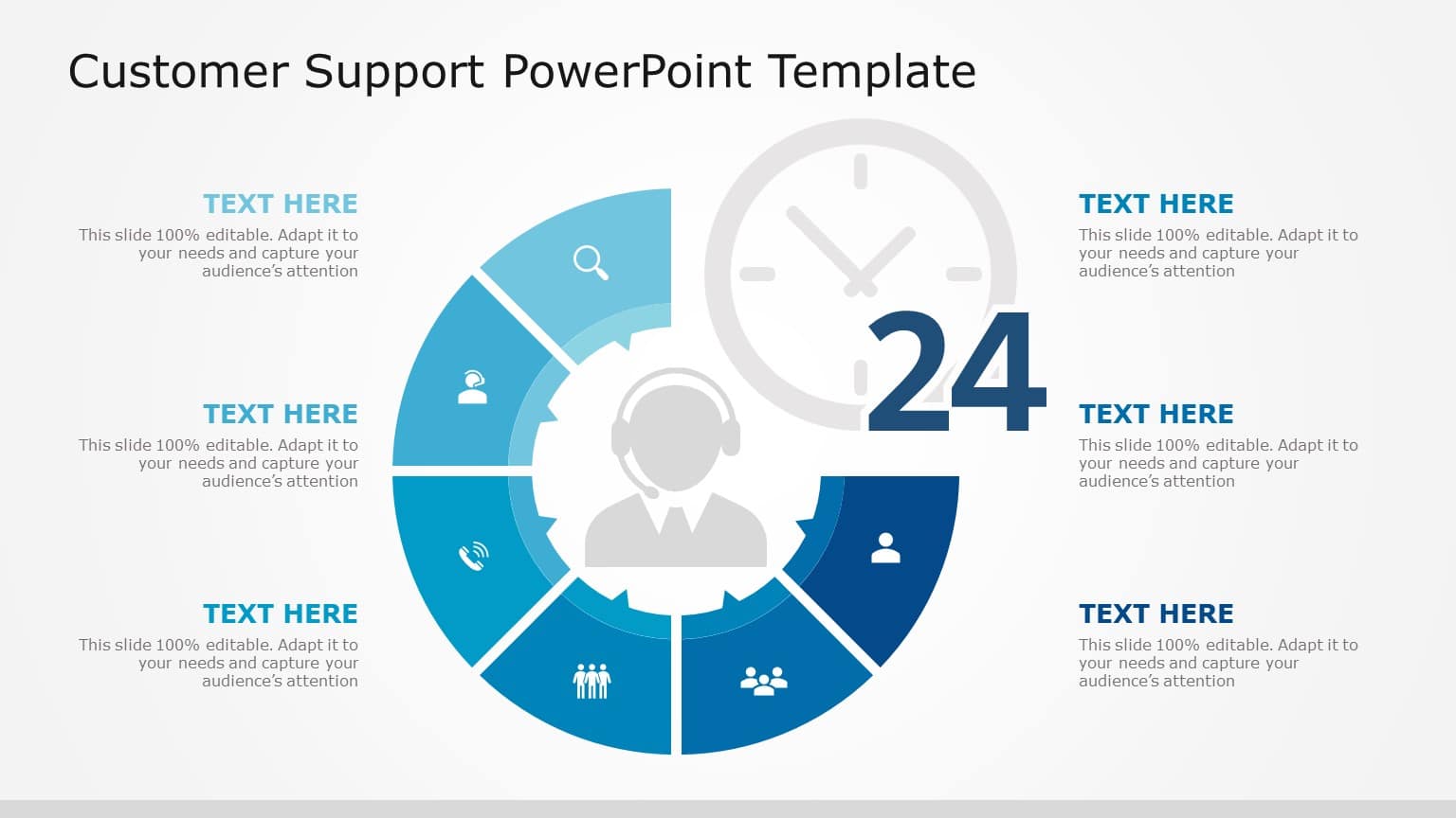 Customer Support 04 PowerPoint Template & Google Slides Theme