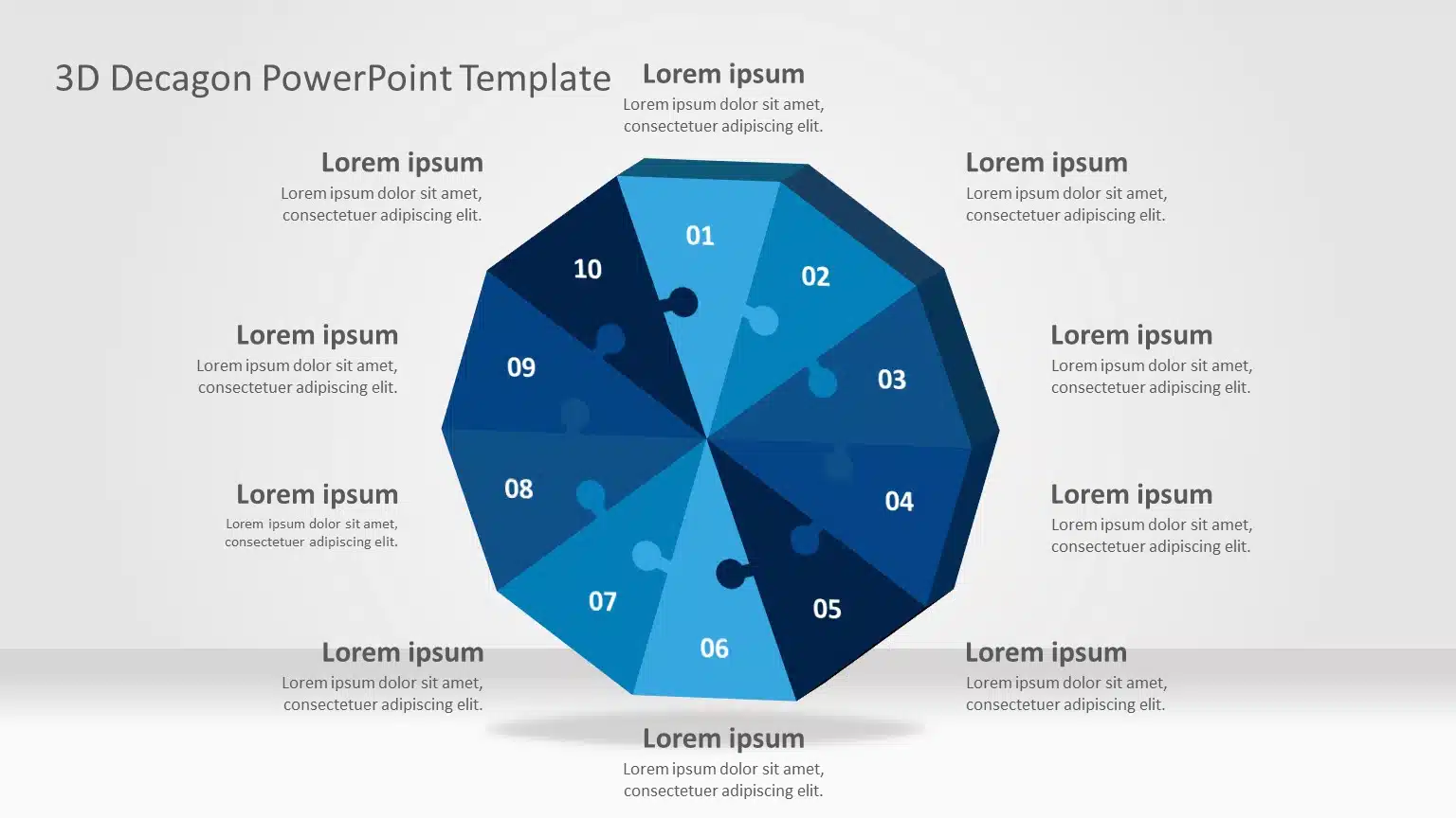 Decagon 01 PowerPoint Template & Google Slides Theme