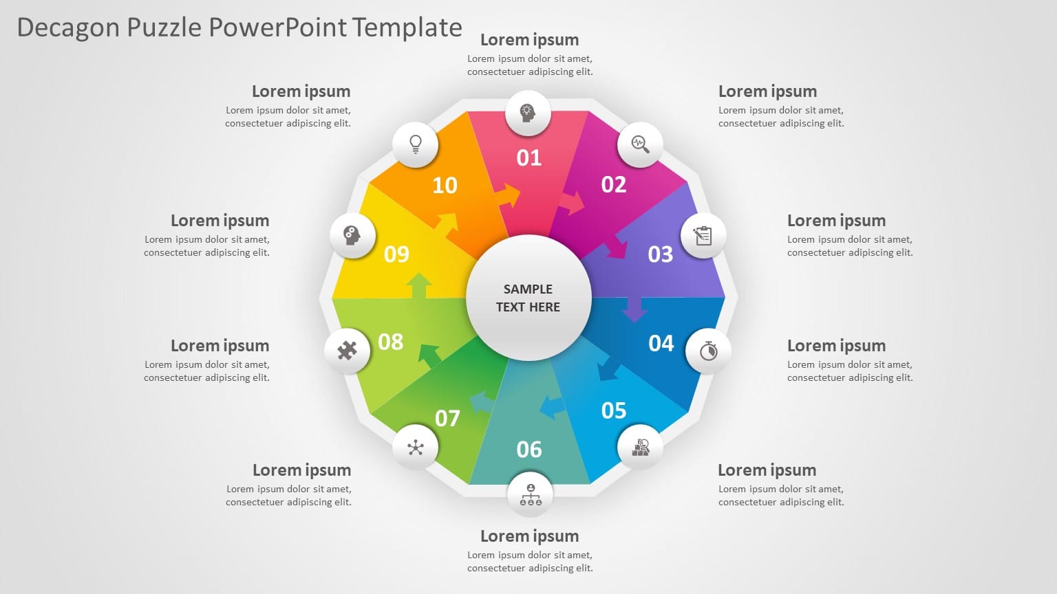 Decagon 02 PowerPoint Template & Google Slides Theme