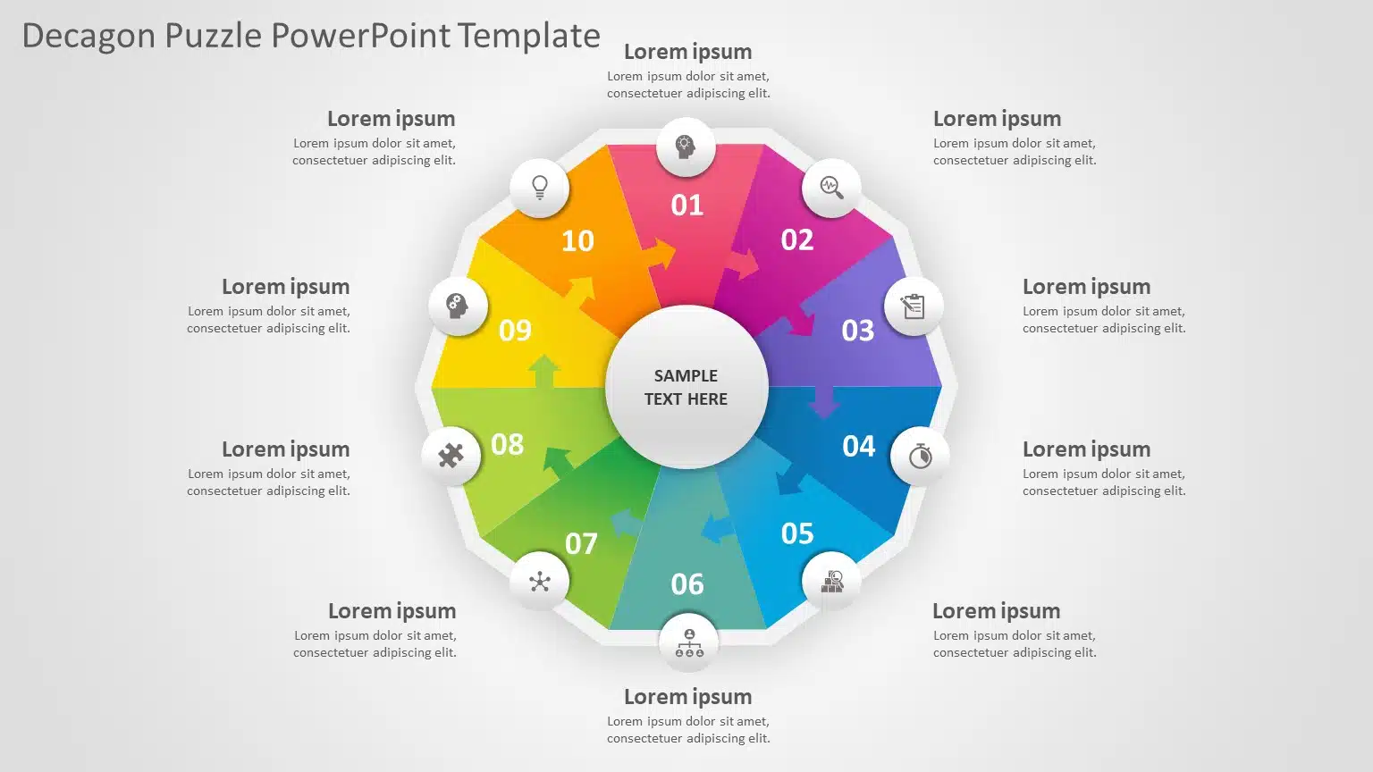 Decagon 02 PowerPoint Template & Google Slides Theme