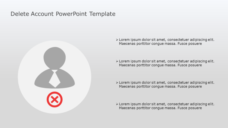 Delete Account PowerPoint Template & Google Slides Theme