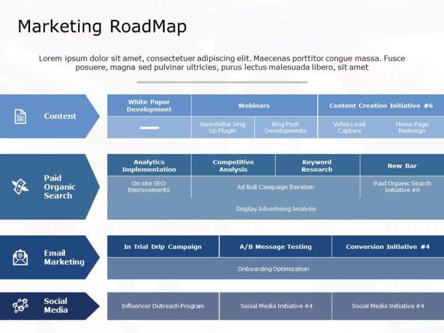 Digital Marketing Roadmap PowerPoint & Google Slides Template
