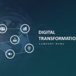 Digital Transformation Background PowerPoint Template 01 & Google Slides Theme