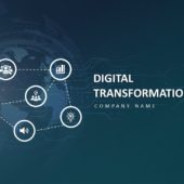 Digital Transformation Background 03 PowerPoint Template