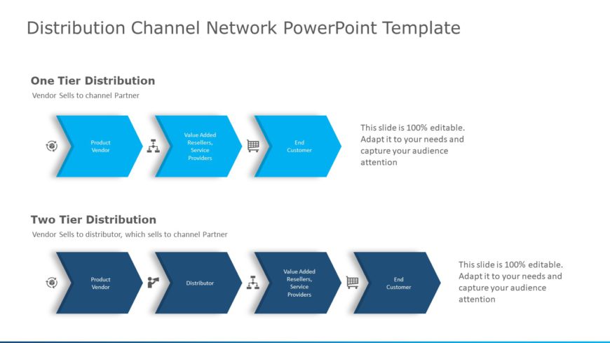 Distribution Channel Network 03 PowerPoint Template