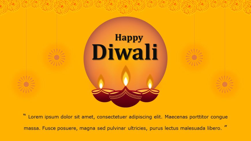 Diwali Greetngs 02 PowerPoint Template