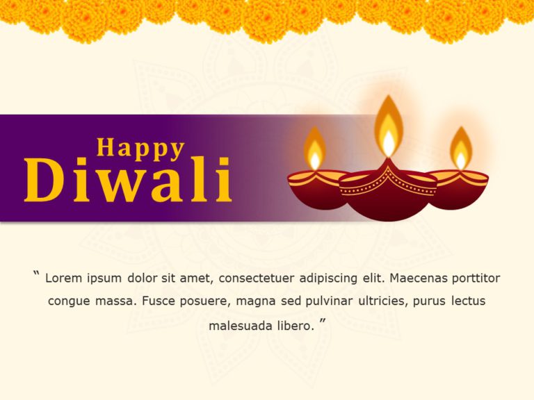 Diwali Greetngs 03 PowerPoint Template & Google Slides Theme