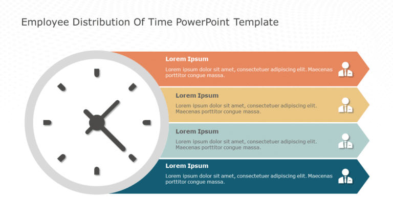 Employee Distribution of Time 01 PowerPoint Template & Google Slides Theme