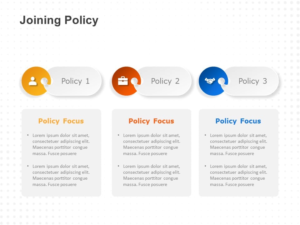 Employee Joining Policy PowerPoint Template