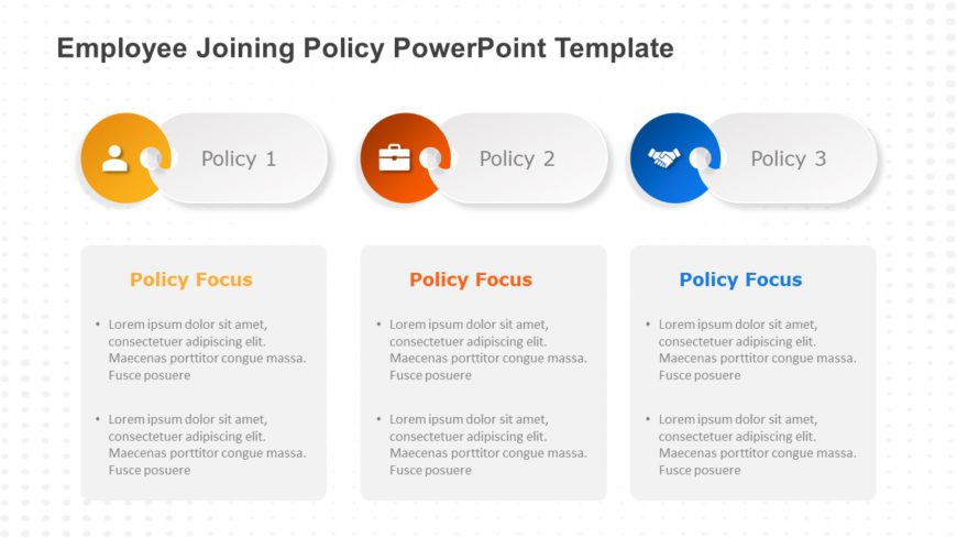 Employee Joining Policy PowerPoint Template