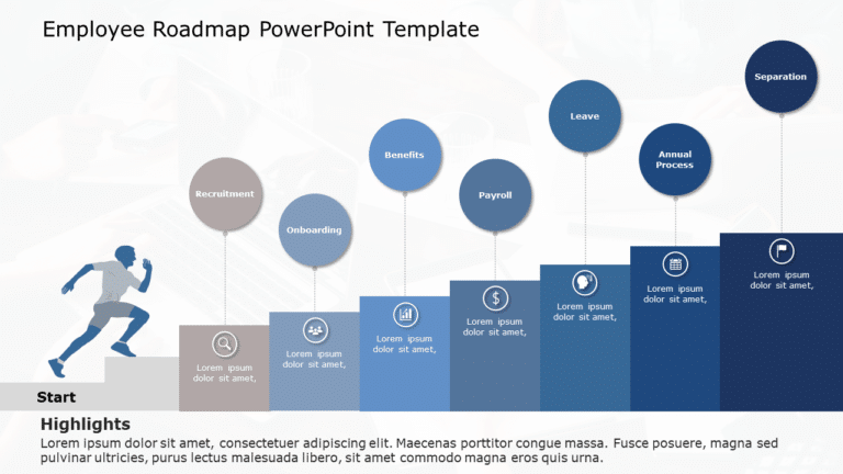 Employee Roadmap 02 PowerPoint Template & Google Slides Theme