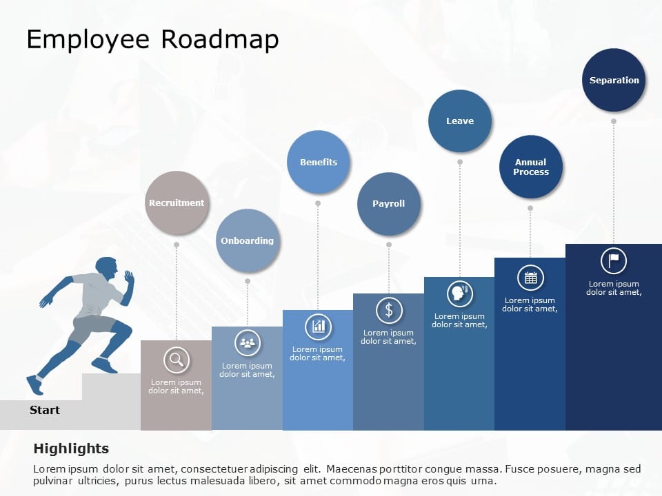 Employee Roadmap 02 PowerPoint Template