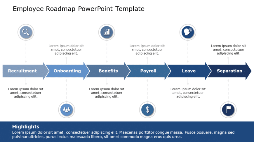 Employee Roadmap 03 PowerPoint Template