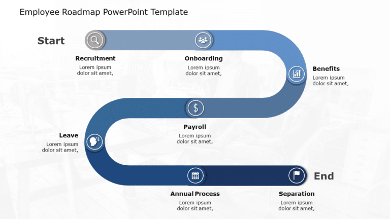 Employee Roadmap 04 PowerPoint Template & Google Slides Theme