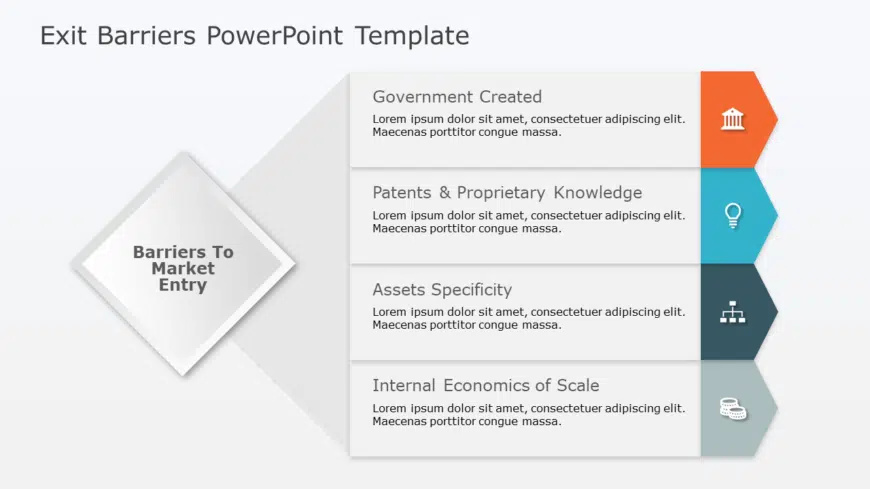 Exit Barriers 02 PowerPoint Template