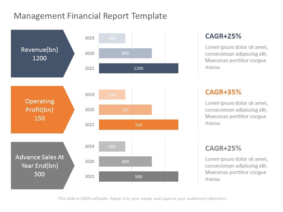 Financial Report PowerPoint Template & Google Slides Theme