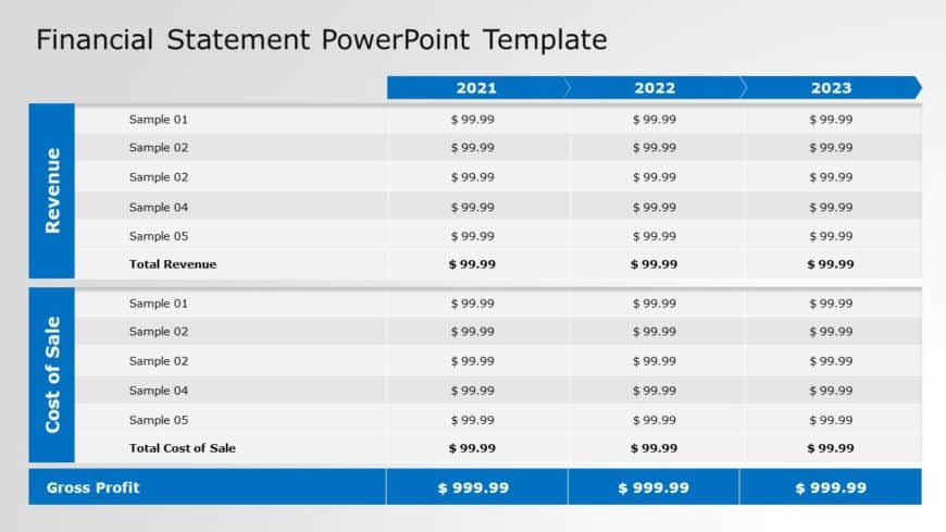 Financial Statement 02 PowerPoint Template