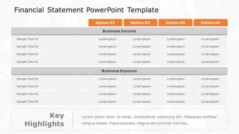 Financial Statement 04 PowerPoint Template & Google Slides Theme