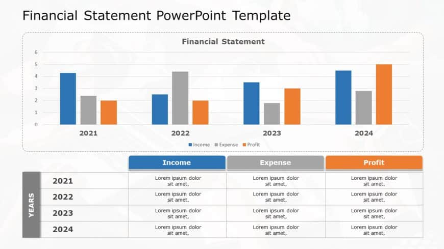 Financial Statement 05 PowerPoint Template
