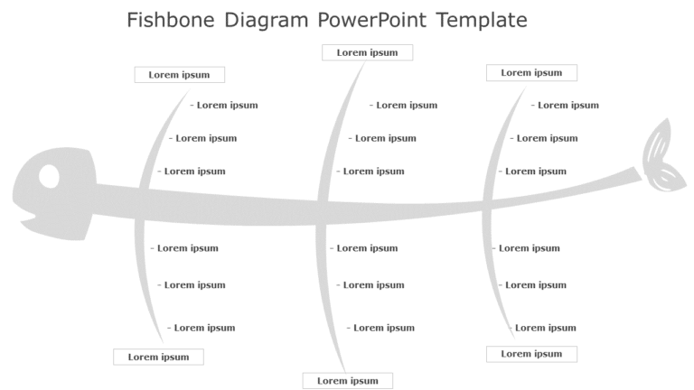 Fishbone Diagram 01 PowerPoint Template & Google Slides Theme