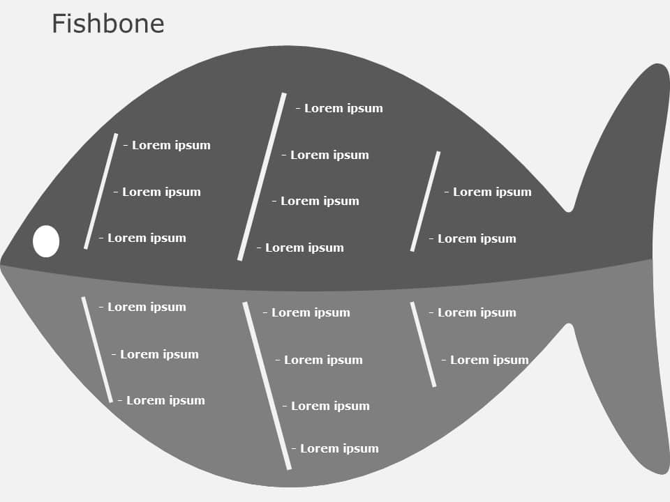 Fishbone Diagram 04 PowerPoint Template & Google Slides Theme