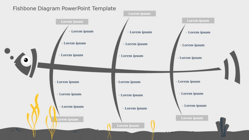 Fishbone Diagram 05 PowerPoint Template