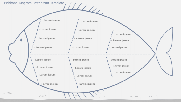 Fishbone Diagram 06 PowerPoint Template & Google Slides Theme