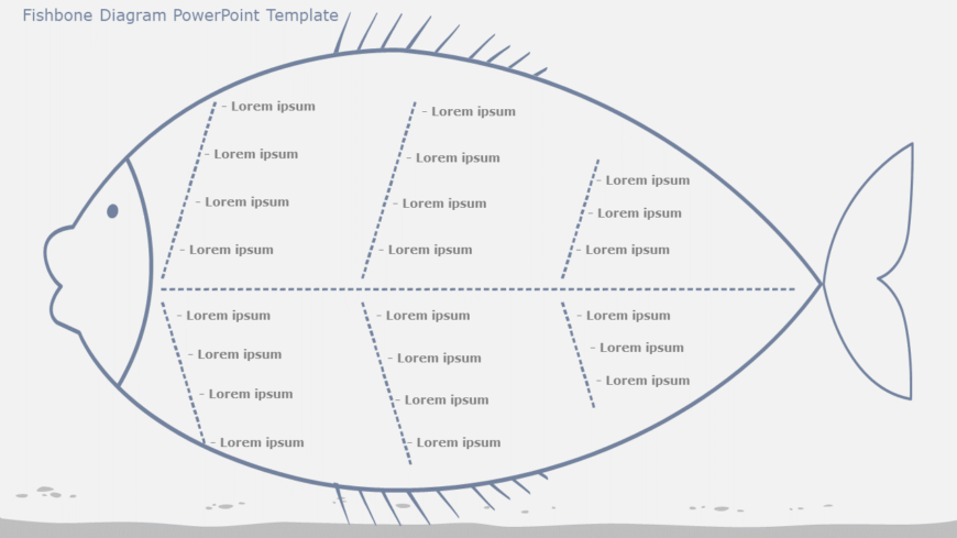 Fishbone Diagram 06 PowerPoint Template