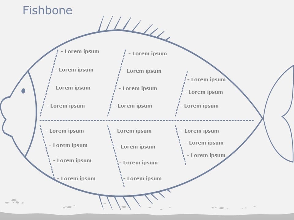 Fishbone Diagram 06 PowerPoint Template