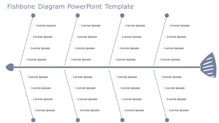 Fishbone Diagram 07 PowerPoint Template & Google Slides Theme