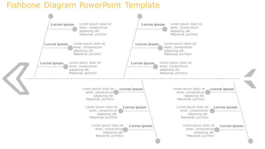 Fishbone Diagram 08 PowerPoint Template