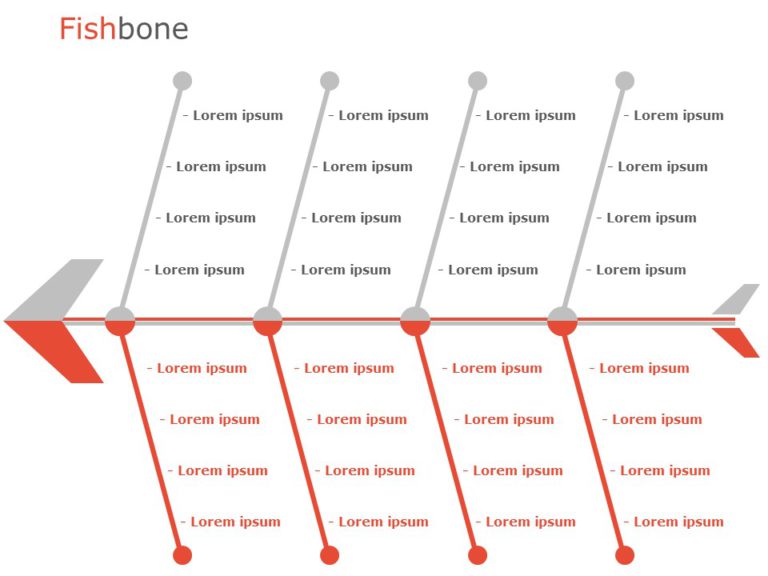 Fishbone Diagram 09 PowerPoint Template & Google Slides Theme