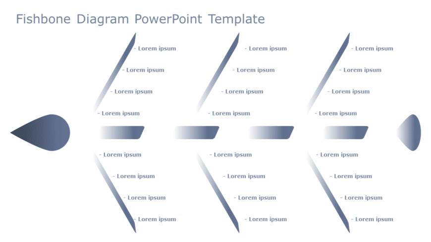 Fishbone Diagram 10 PowerPoint Template