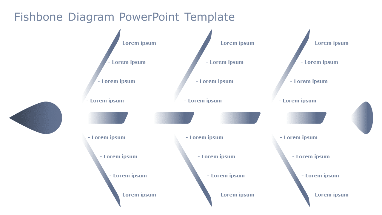 Fishbone Diagram 10 PowerPoint Template & Google Slides Theme