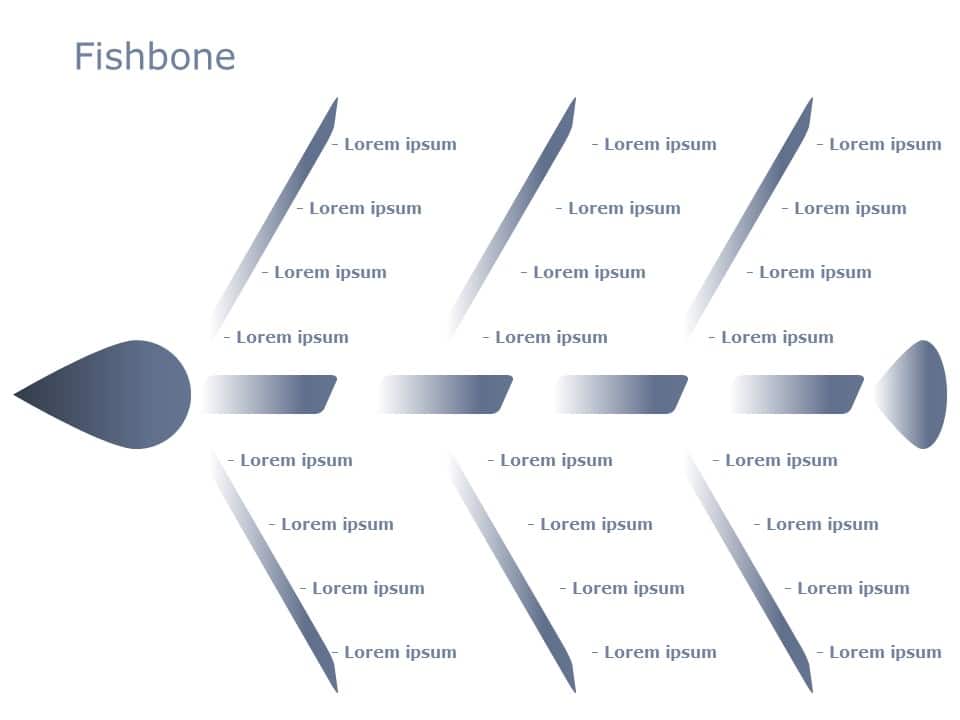 Fishbone Diagram 10 PowerPoint Template
