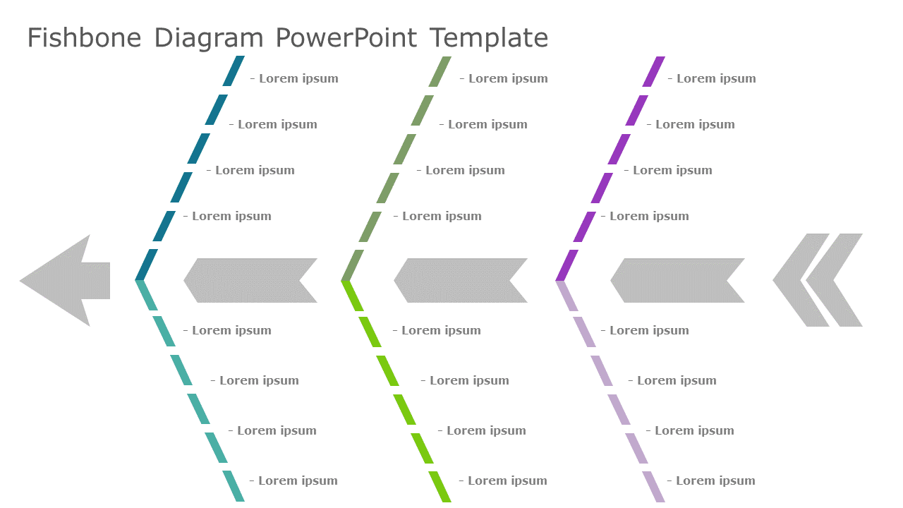 Fishbone Diagram 11 PowerPoint Template & Google Slides Theme