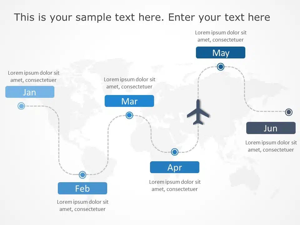 Flight Roadmap 02 PowerPoint Template & Google Slides Theme