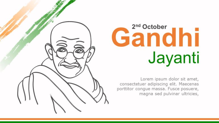 Gandhi Jayanti 01 PowerPoint Template & Google Slides Theme