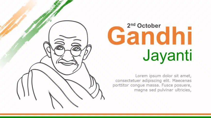 Gandhi Jayanti 01 PowerPoint Template