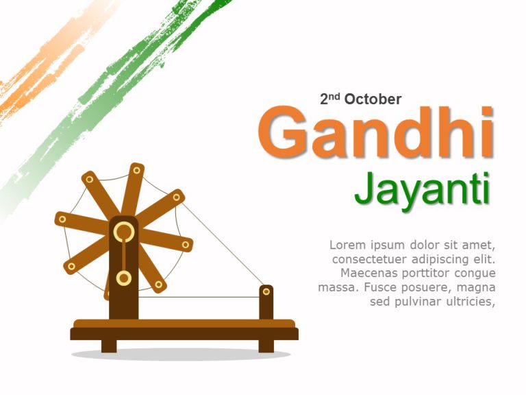 Gandhi Jayanti 02 PowerPoint Template & Google Slides Theme