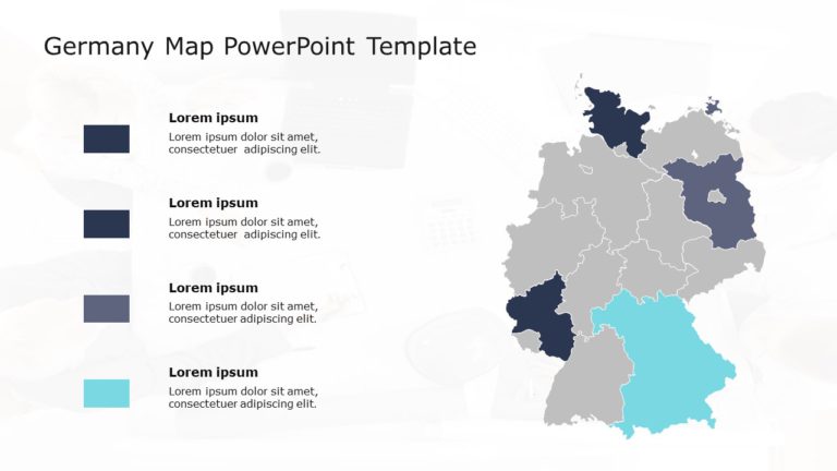 Germany Map 01 PowerPoint Template & Google Slides Theme