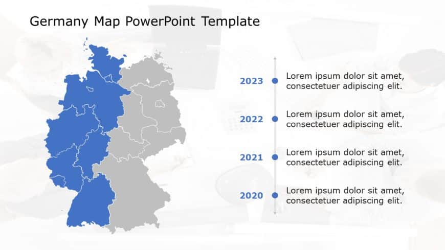 Germany Map 02 PowerPoint Template