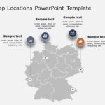 Germany Map Locations PowerPoint Template & Google Slides Theme