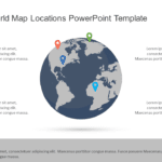 Globe World Map Locations PowerPoint Template & Google Slides Theme