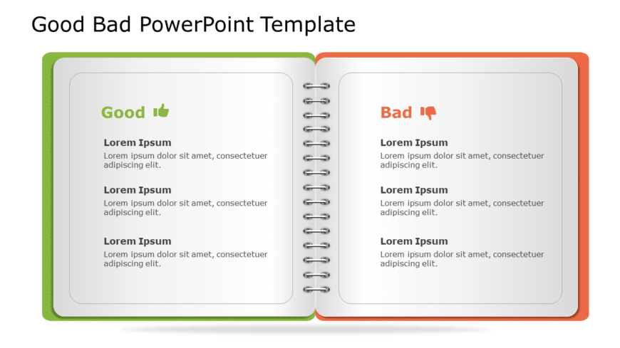 Good Bad 53 PowerPoint Template